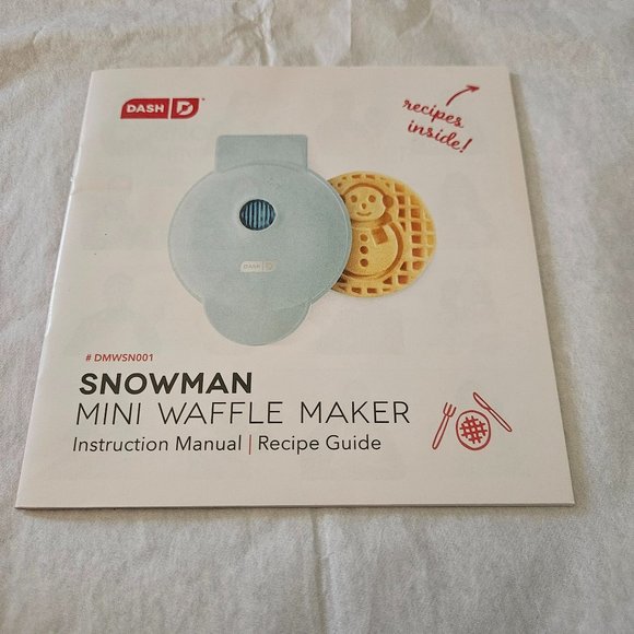 Dash Other - Dash Limited Edition mini blue snowman Waffle maker never used without box